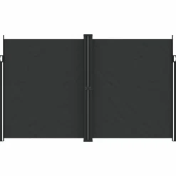 MAISON EXCLUSIVE - Auvent latéral rétractable noir 200x1200 cm