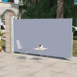 MAISON EXCLUSIVE - Auvent latéral rétractable de patio 160x300 cm gris