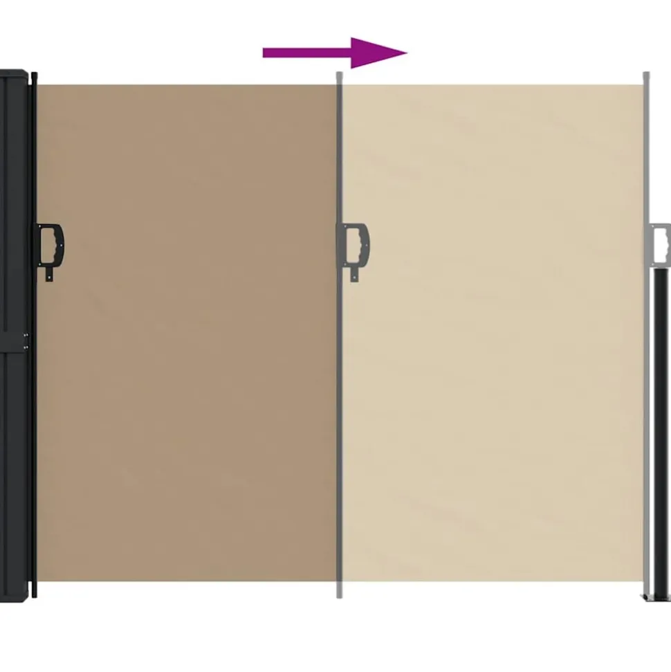 MAISON EXCLUSIVE - Auvent latéral rétractable taupe 170x300 cm
