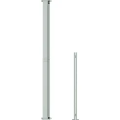 MAISON EXCLUSIVE - Auvent latéral rétractable de patio 220x300 cm gris
