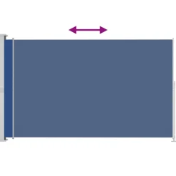 MAISON EXCLUSIVE - Auvent latéral rétractable de patio 200x300 cm bleu