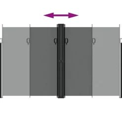 MAISON EXCLUSIVE - Auvent latéral rétractable anthracite 200x1200 cm