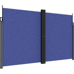 MAISON EXCLUSIVE - Auvent latéral rétractable bleu 200x1200 cm