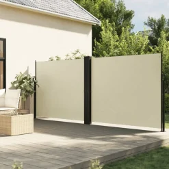 MAISON EXCLUSIVE - Auvent latéral rétractable crème 180x600 cm