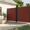 MAISON EXCLUSIVE - Auvent latéral rétractable marron 220x1200 cm