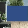 MAISON EXCLUSIVE - Auvent latéral rétractable de patio 120x500 cm bleu