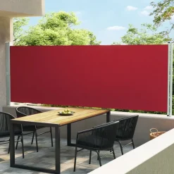 MAISON EXCLUSIVE - Auvent latéral rétractable de patio 600x160 cm rouge