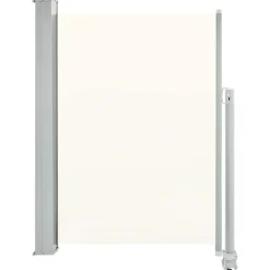 MAISON EXCLUSIVE - Auvent latéral rétractable de patio 100 x 300 cm blanc cassé