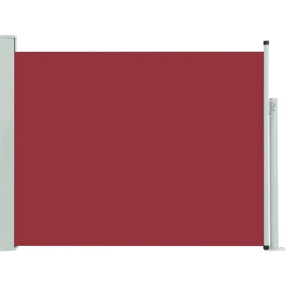 MAISON EXCLUSIVE - Auvent latéral rétractable de patio 140x500 cm rouge