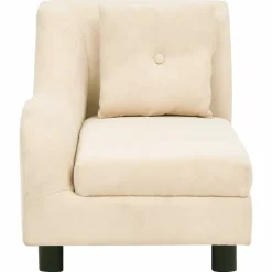MAISON EXCLUSIVE - Canapé pour chien avec oreiller crème 83x44x44 cm peluche