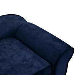MAISON EXCLUSIVE - Canapé pour chien bleu 72x45x30 cm peluche