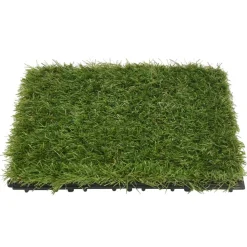 MAISON EXCLUSIVE - Carreaux de gazon artificiel 22 pcs vert 30x30 cm