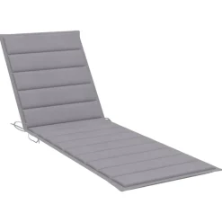 MAISON EXCLUSIVE - Chaise longue double et coussins gris bois de pin imprégné