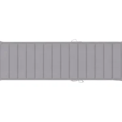 MAISON EXCLUSIVE - Chaise longue double et coussins gris bois de pin imprégné