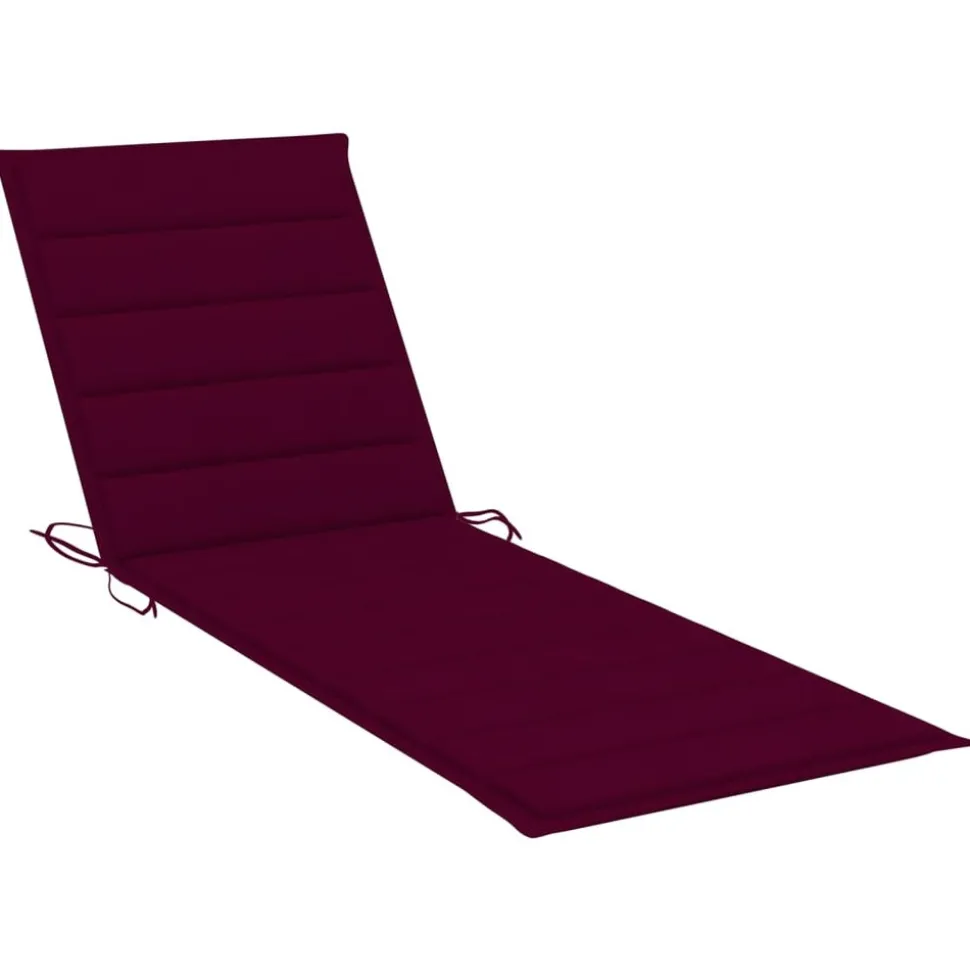 MAISON EXCLUSIVE - Chaise longue de jardin 2 places avec coussins acacia solide
