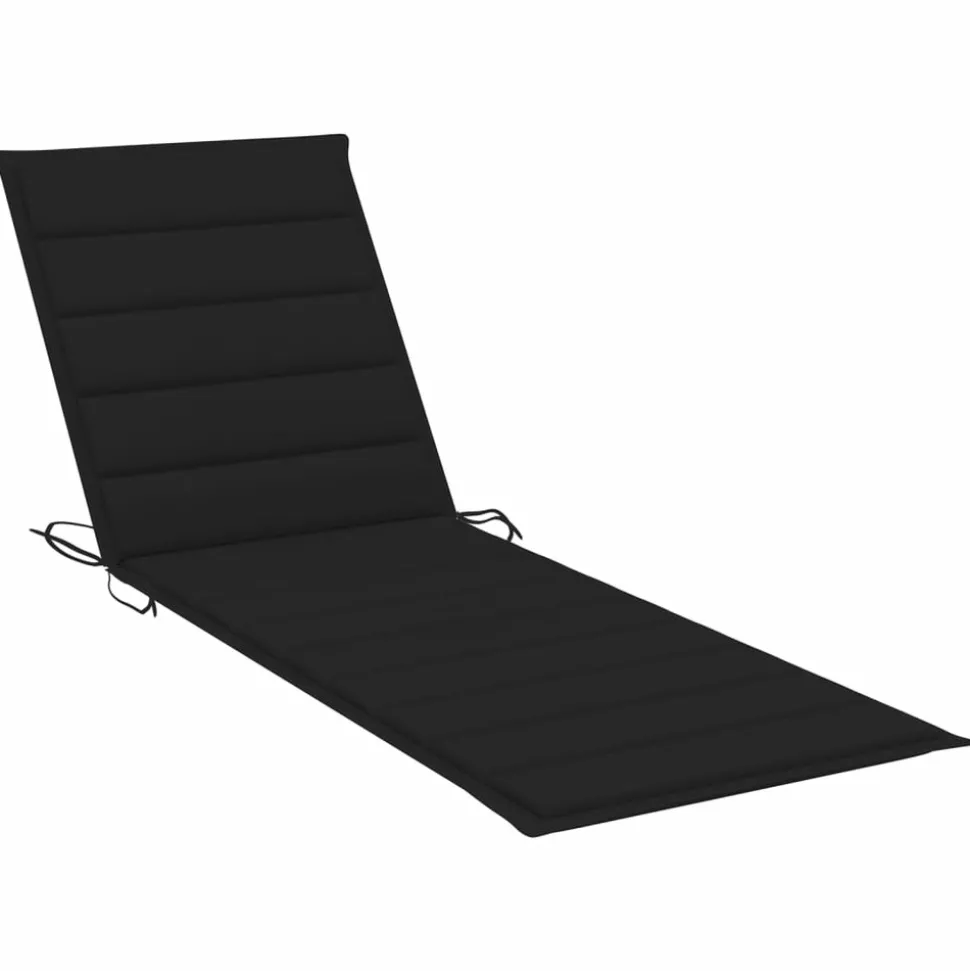 MAISON EXCLUSIVE - Chaise longue de jardin 2 places avec coussins acacia solide