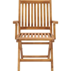 MAISON EXCLUSIVE - Chaises pliables de jardin avec coussins lot de 8 teck solide