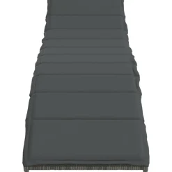 MAISON EXCLUSIVE - Chaises longues lot de 2 avec table gris résine tressée