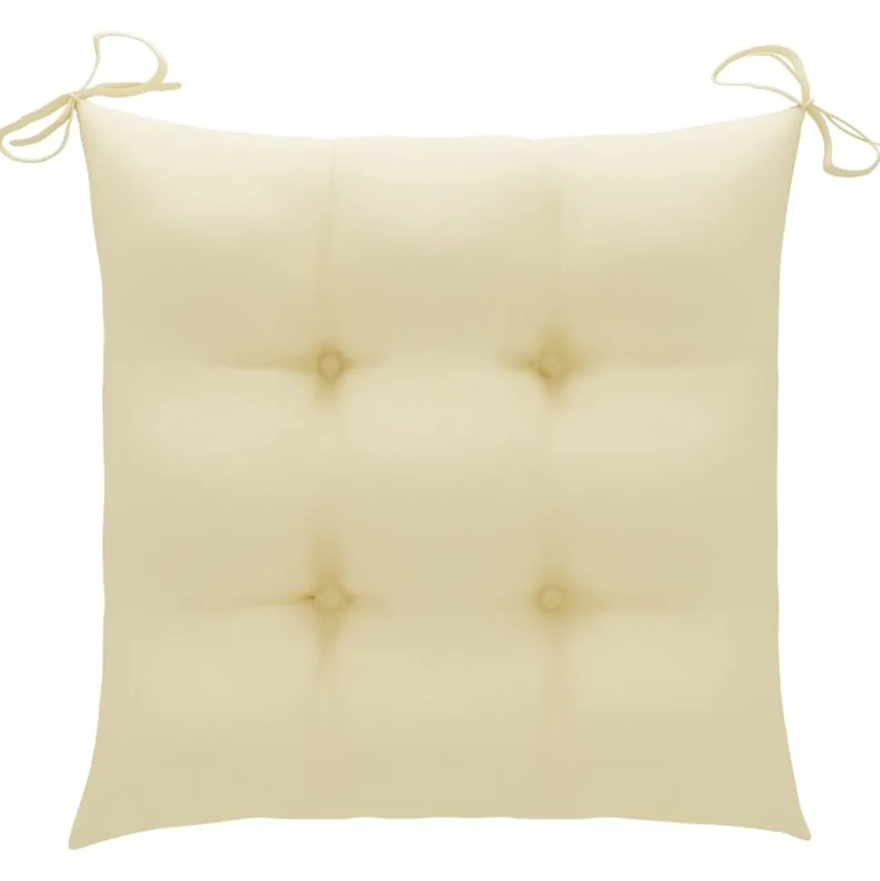 MAISON EXCLUSIVE - Chaises pliables de jardin avec coussins lot de 4 teck solide