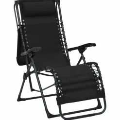 MAISON EXCLUSIVE - Chaises pliables de terrasse lot de 2 textilène noir