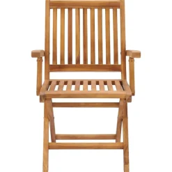 MAISON EXCLUSIVE - Chaises pliables de jardin avec coussins lot de 8 teck solide