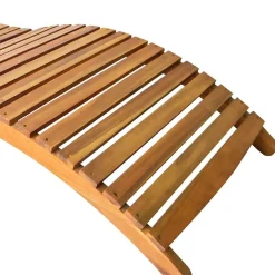 MAISON EXCLUSIVE - Chaises longues lot de 2 avec coussins bois d'acacia solide