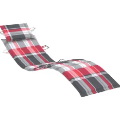 MAISON EXCLUSIVE - Chaises longues lot de 2 avec table et coussins acacia solide