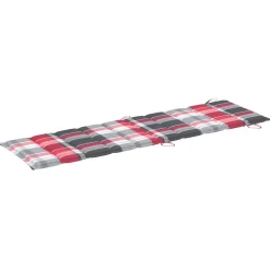 MAISON EXCLUSIVE - Chaises longues lot de 2 avec table et coussins acacia solide