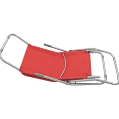 MAISON EXCLUSIVE - Chaises longues pliables lot de 2 textilène rouge