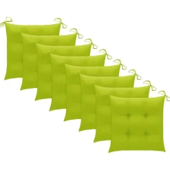 MAISON EXCLUSIVE - Chaises de jardin empilables avec coussins lot de 8 teck solide