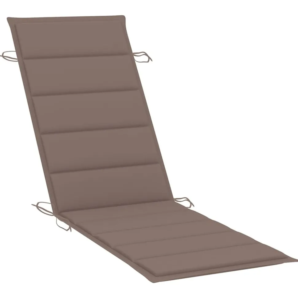 MAISON EXCLUSIVE - Chaises longues lot de 2 avec coussins bois d'acacia solide