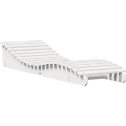 MAISON EXCLUSIVE - Chaises longues lot de 2 blanc 205x60x31,5cm bois massif de pin