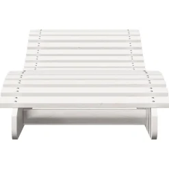 MAISON EXCLUSIVE - Chaises longues lot de 2 blanc 205x60x31,5cm bois massif de pin