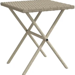 MAISON EXCLUSIVE - Chaises longues lot de 2 avec table gris clair résine tressée