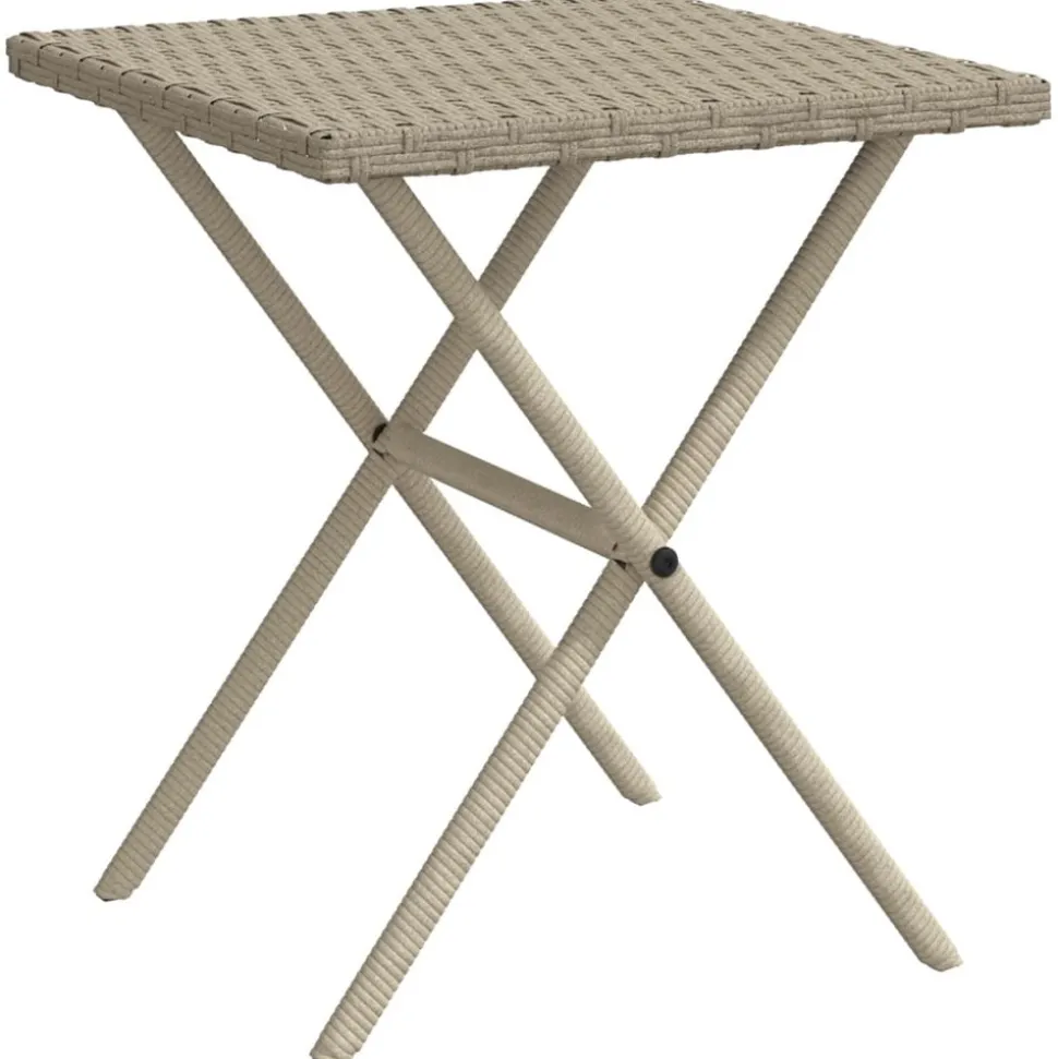 MAISON EXCLUSIVE - Chaises longues lot de 2 avec table gris clair résine tressée