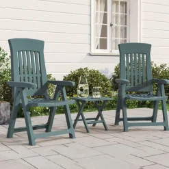 MAISON EXCLUSIVE - Chaises inclinables de jardin lot de 2 vert pp