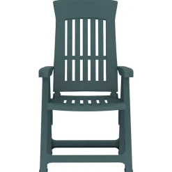 MAISON EXCLUSIVE - Chaises inclinables de jardin lot de 2 vert pp