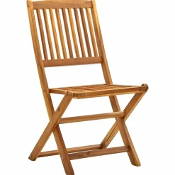MAISON EXCLUSIVE - Chaises pliables d'extérieur lot de 2 bois d'acacia solide