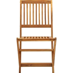 MAISON EXCLUSIVE - Chaises pliables d'extérieur lot de 2 bois d'acacia solide