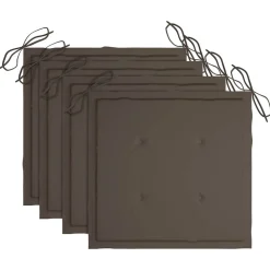 MAISON EXCLUSIVE - Chaises pliables d'extérieur lot de 4 et coussins bois d'acacia