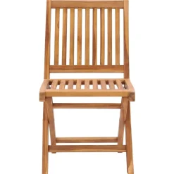 MAISON EXCLUSIVE - Chaises pliables de jardin avec coussins lot de 4 teck solide