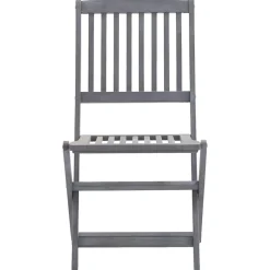 MAISON EXCLUSIVE - Chaises pliables d'extérieur lot de 6 et coussins bois d'acacia