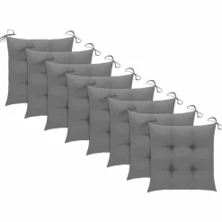 MAISON EXCLUSIVE - Chaises pliables de jardin avec coussins lot de 8 teck solide