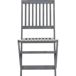 MAISON EXCLUSIVE - Chaises pliables d'extérieur lot de 4 et coussins bois d'acacia