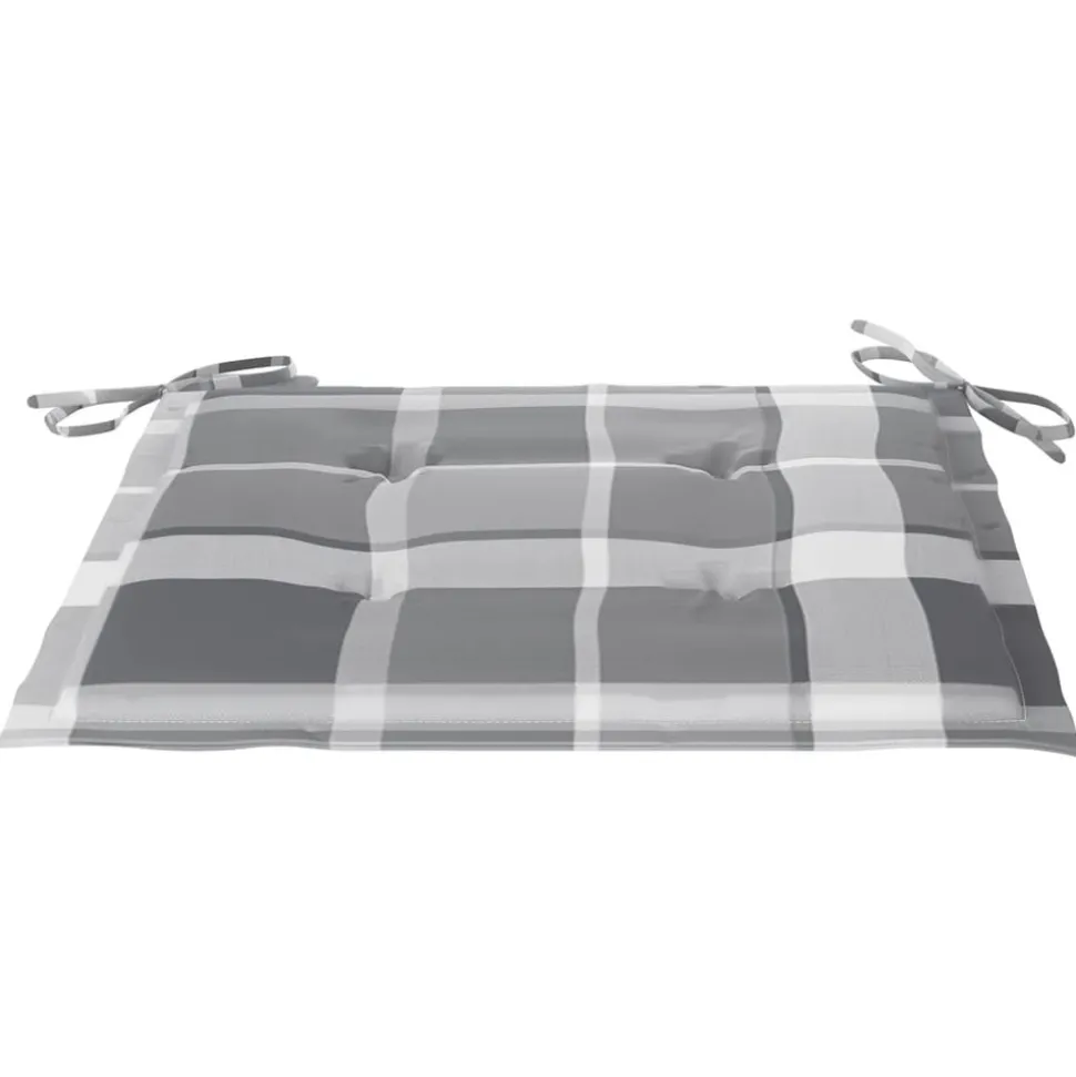 MAISON EXCLUSIVE - Chaises pliables de jardin avec coussins lot de 8 teck solide