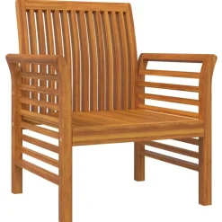 MAISON EXCLUSIVE - Chaises de canapé et coussins blanc crème lot de 2 bois acacia