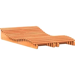 MAISON EXCLUSIVE - Chaises longues lot de 2 cire marron bois massif de pin