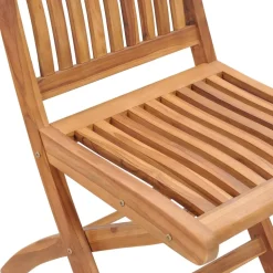 MAISON EXCLUSIVE - Chaises de jardin lot de 2 coussins rouge bordeaux teck massif