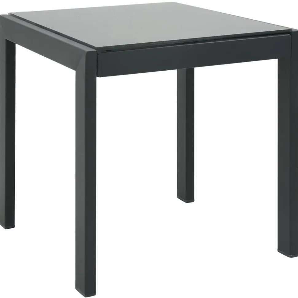 MAISON EXCLUSIVE - Chaises longues lot de 2 avec table textilène et acier