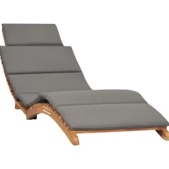 MAISON EXCLUSIVE - Chaises longues lot de 2 avec coussins bois massif de teck